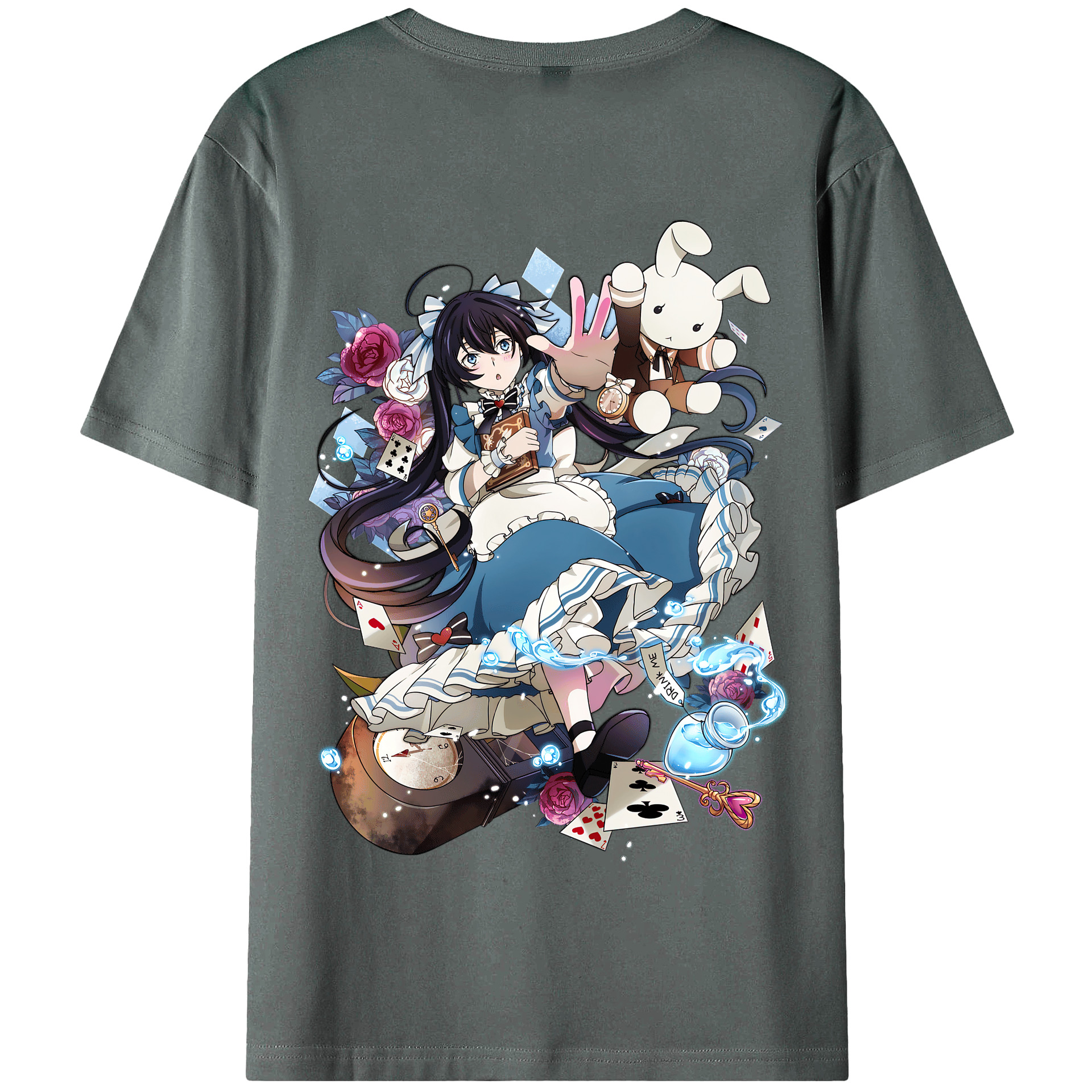 （画像用） 文豪ストレイドッグス Bungo Stray Dogs 綿100％半袖Tシャツ（背面プリント）